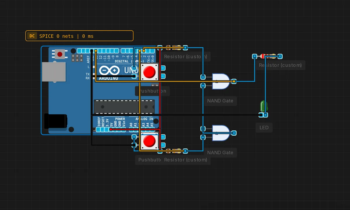 RS-триггер на элементах И-НЕ